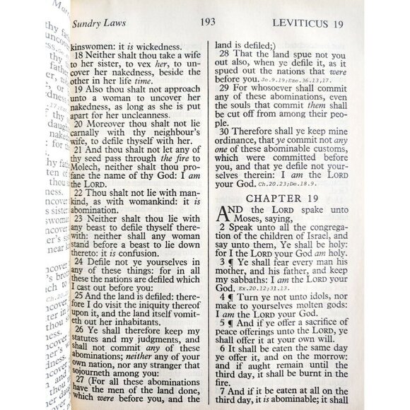 1975 Holy Bible Giant Print KJV Red Letter Concordance Old New Testaments WHBS - Picture 7 of 9